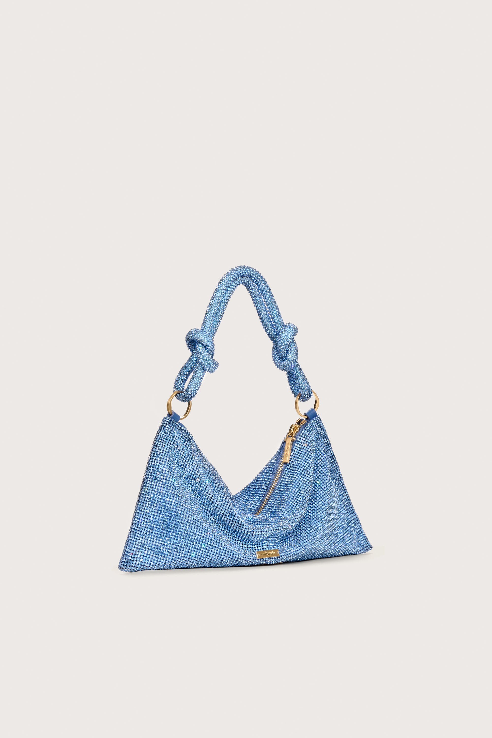 Eldora Genuine Leather Shoulder Bag Light Blue 77326