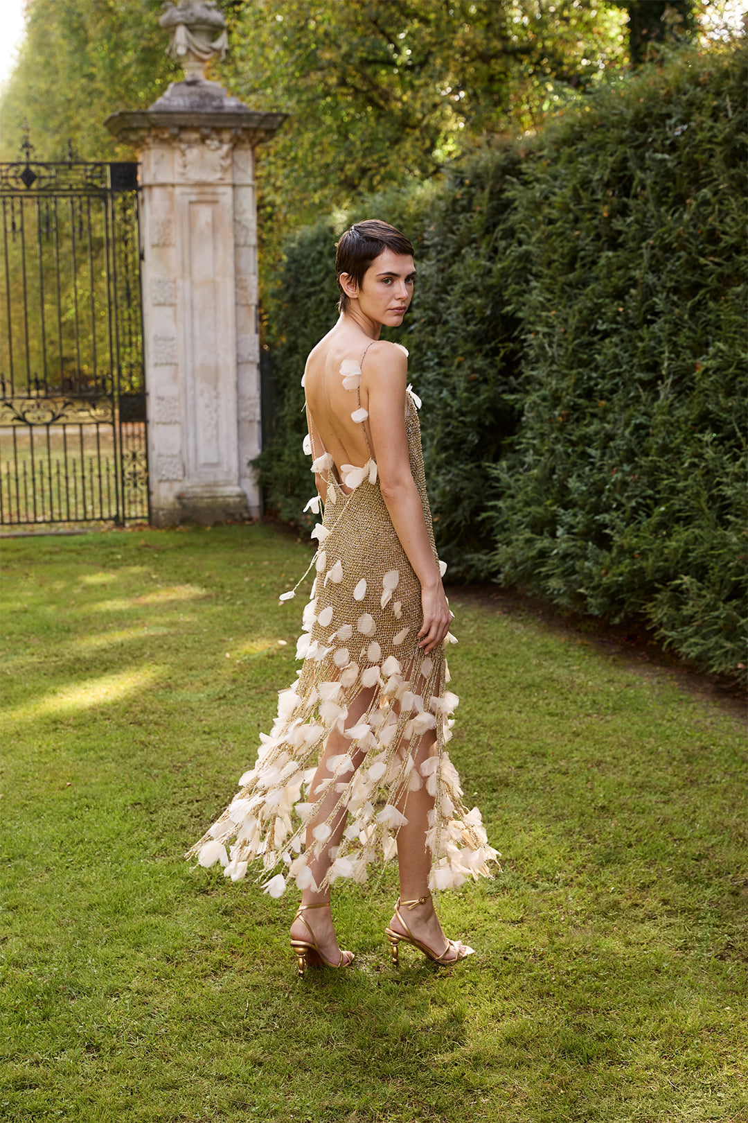 NASEEM DRESS - GOLD