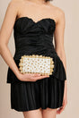 EOS CLUTCH - STUDDED IVORY