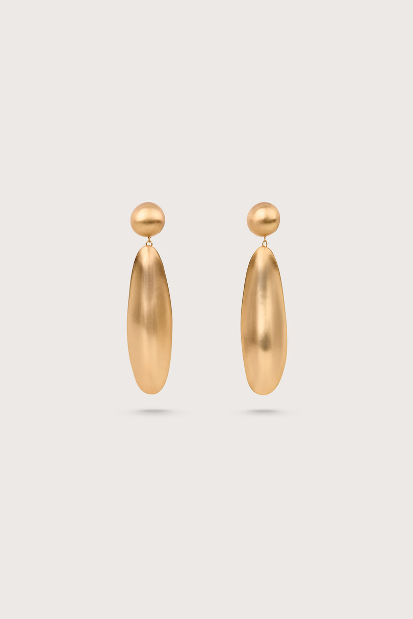 FIORE EARRING - BRUSHED BRASS