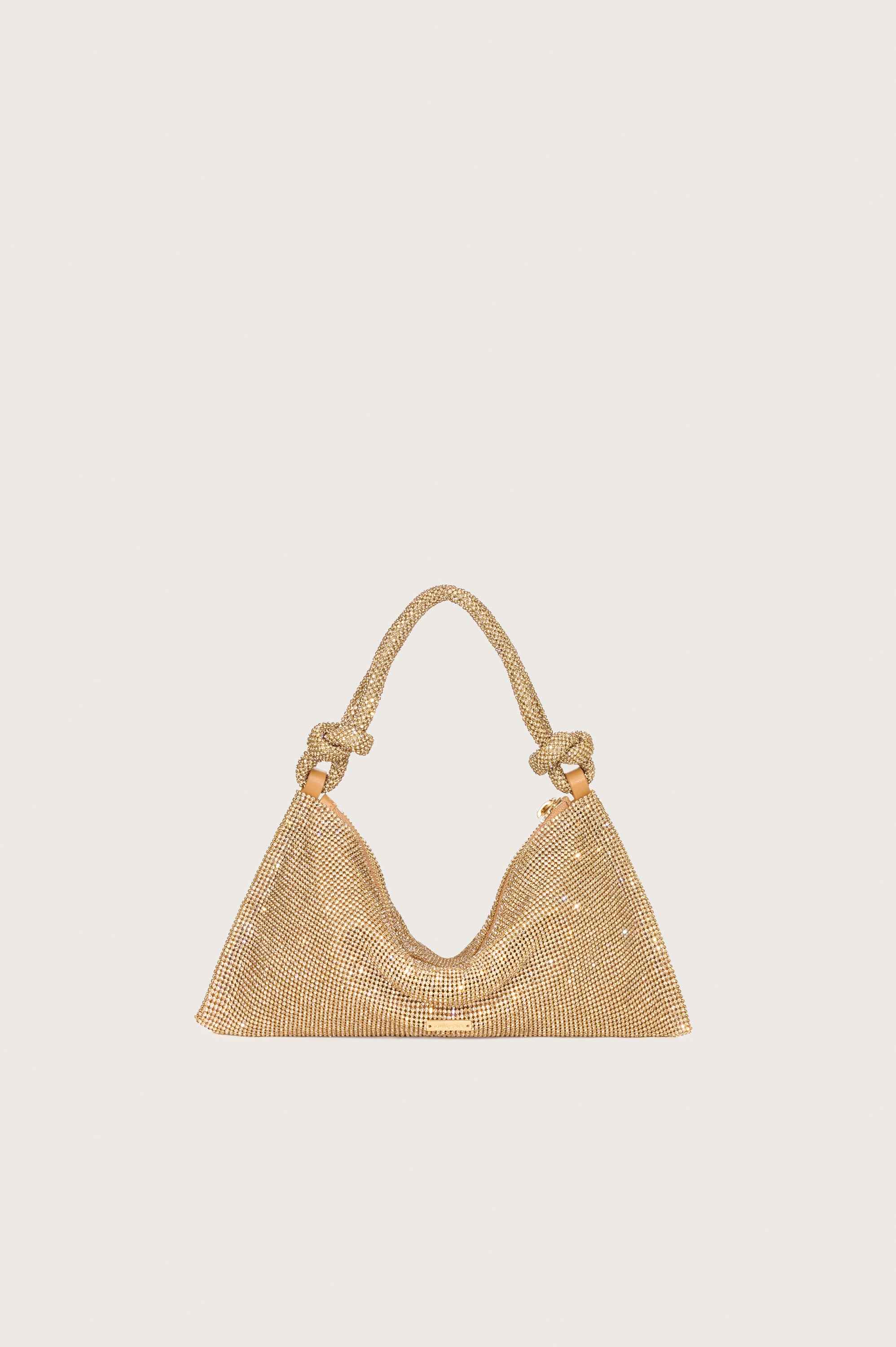 HERA NANO RHINESTONE SHOULDER BAG - CHAMPAGNE