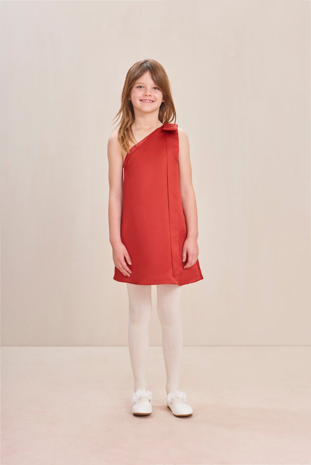 KIDS NATHALY DRESS - MERLOT