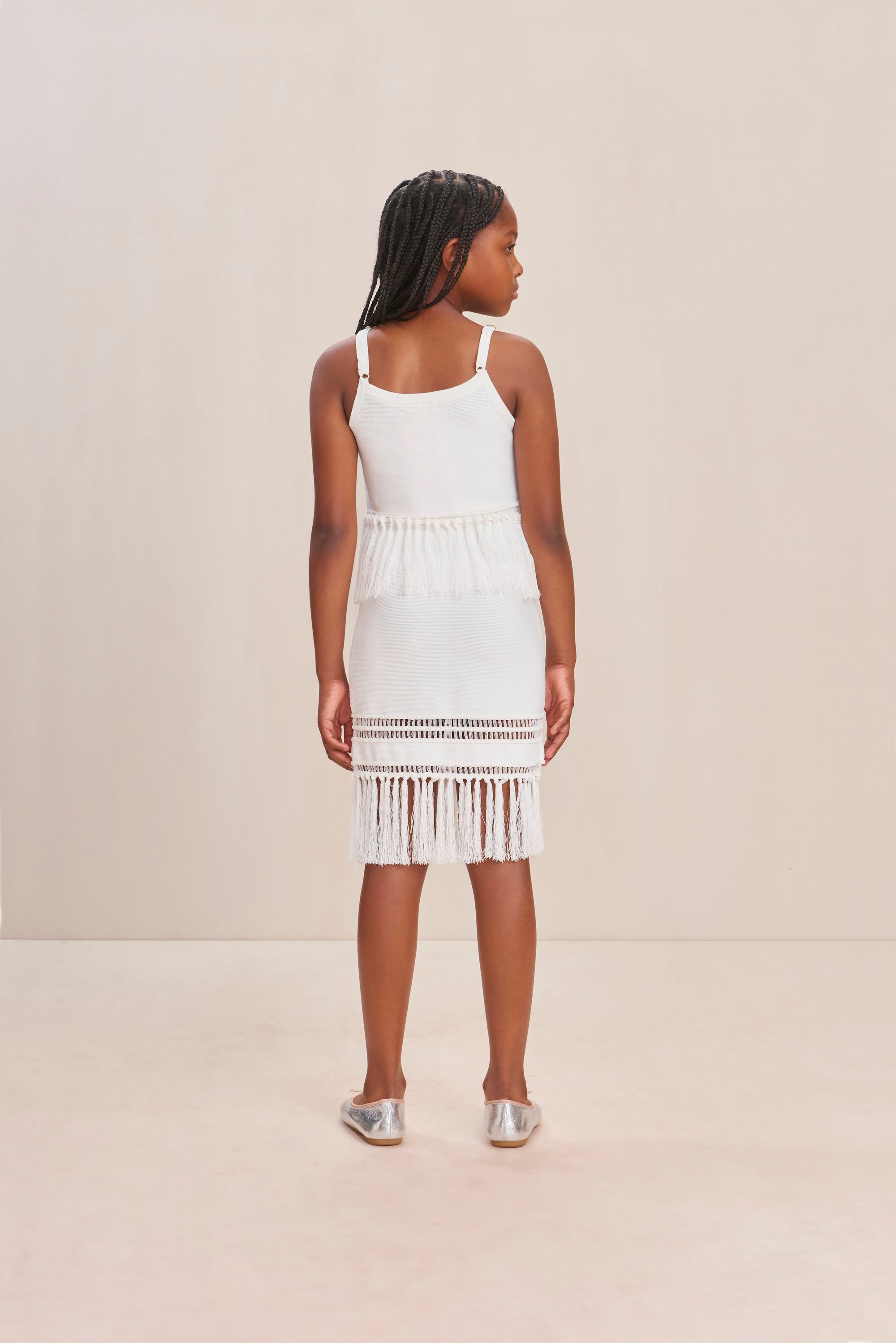 KIKI KIDS KNIT SKIRT - OFF WHITE