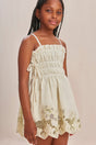 LOLA KIDS DRESS - LIGHT HONEYDEW