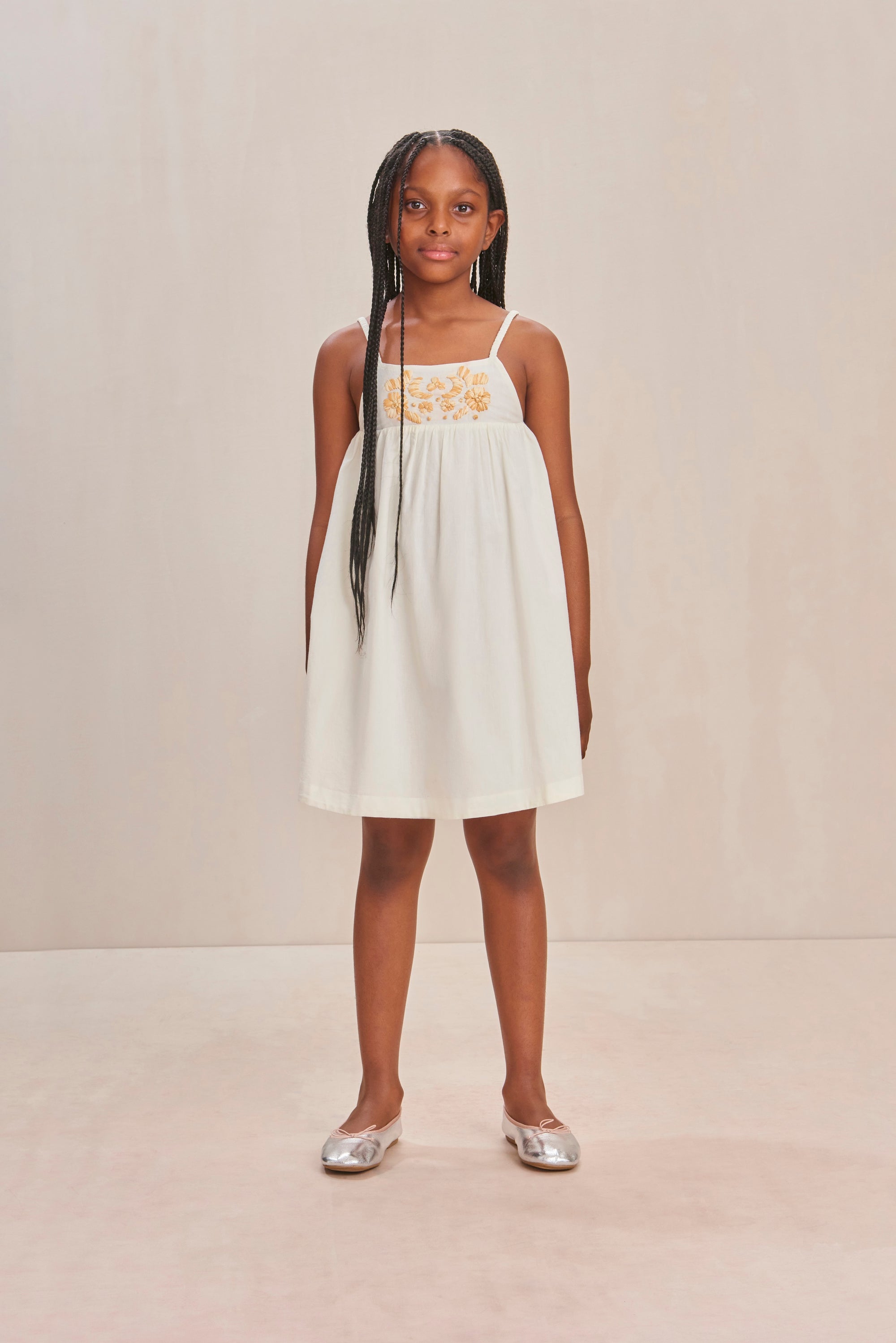 PARKER KIDS DRESS - INDU ECRU