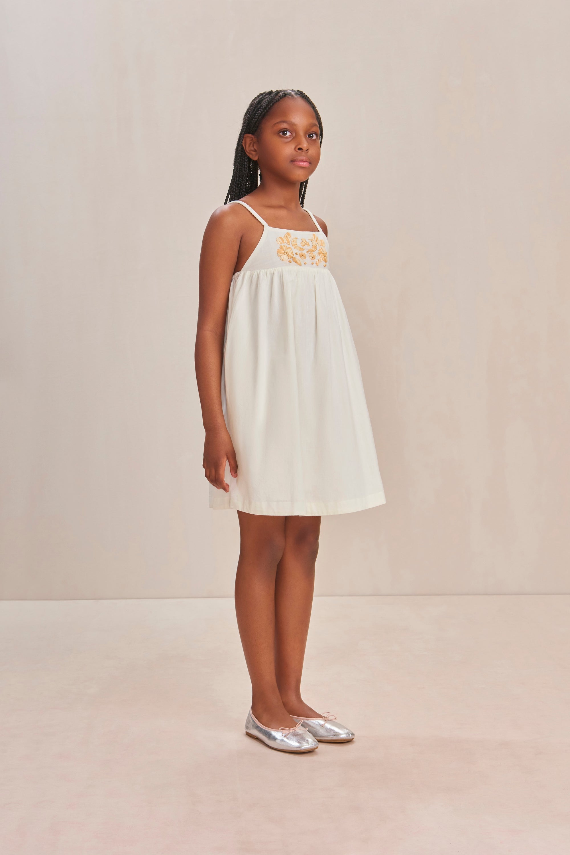 PARKER KIDS DRESS - INDU ECRU