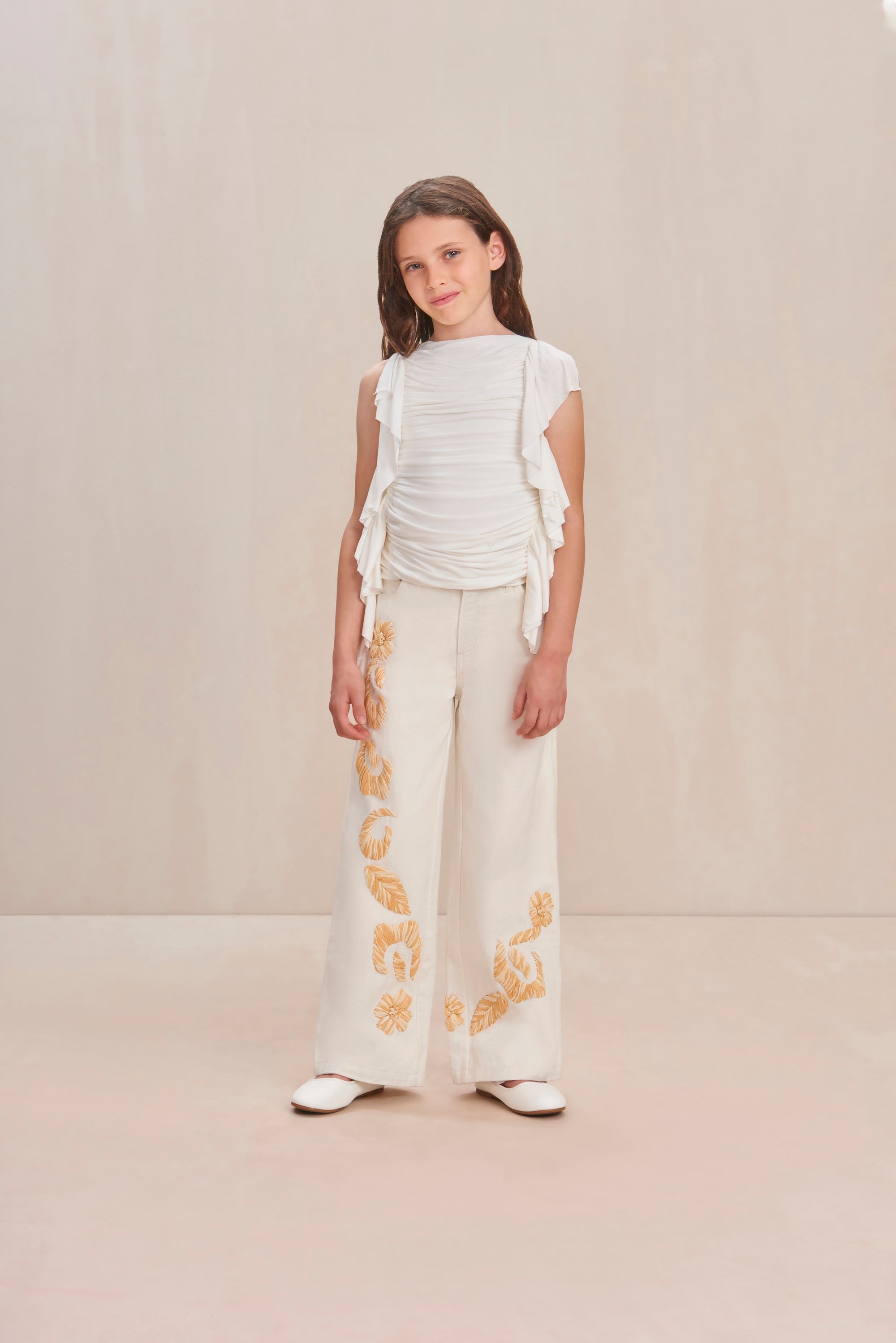 JARLI KIDS PANT - INDU ECRU