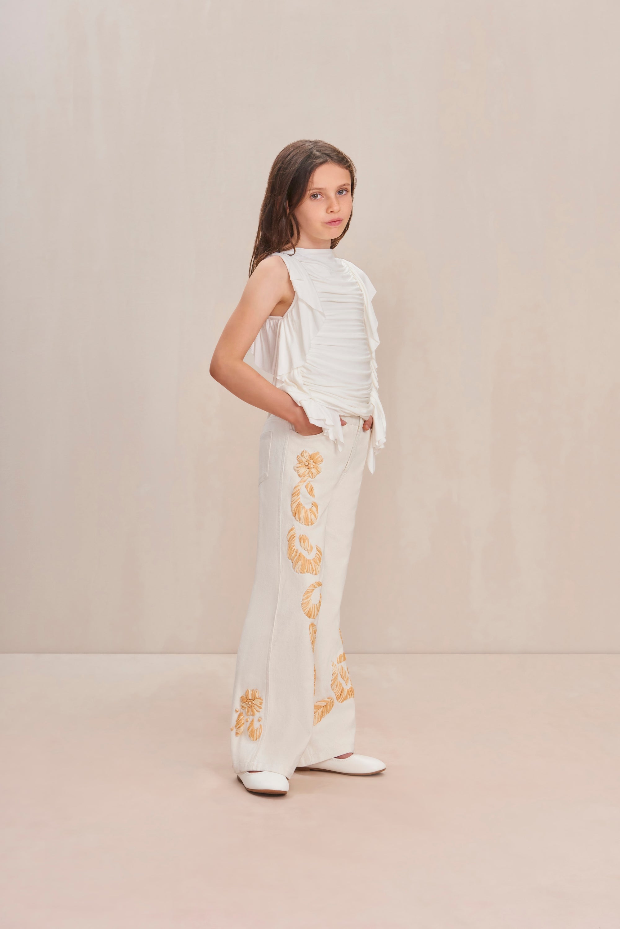 NAKIA KIDS TOP - OFF WHITE