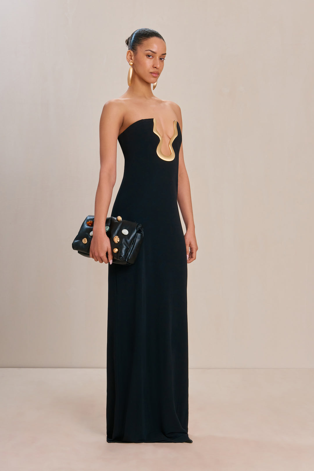 ABRIL GOWN - BLACK