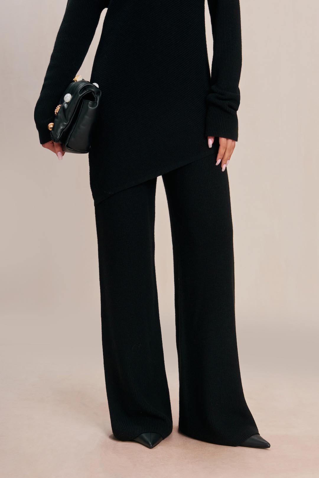 SUDI KNIT PANT - BLACK