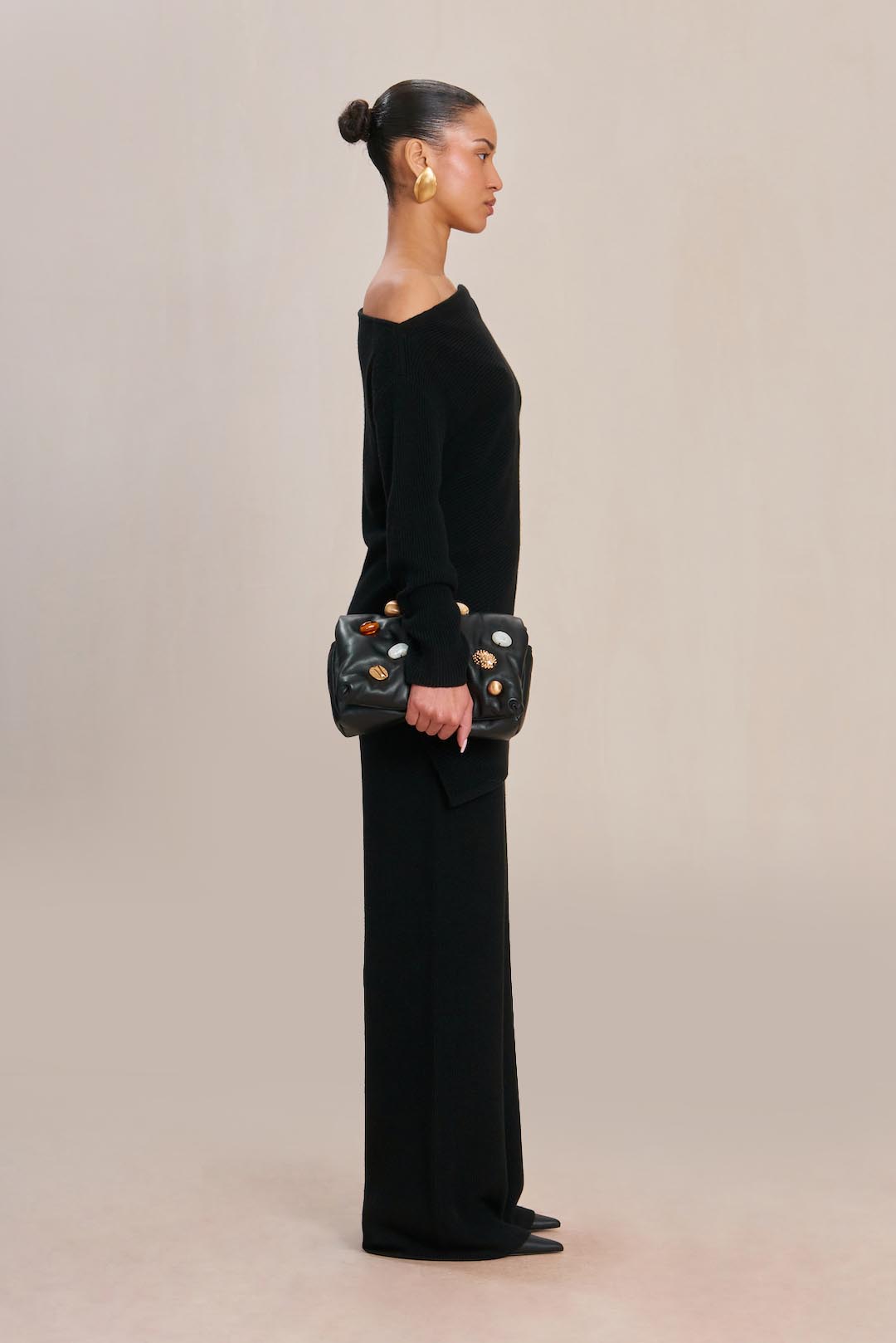 SUDI KNIT PANT - BLACK