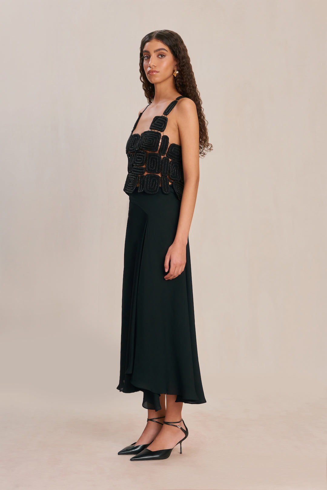 REIA TOP - BLACK
