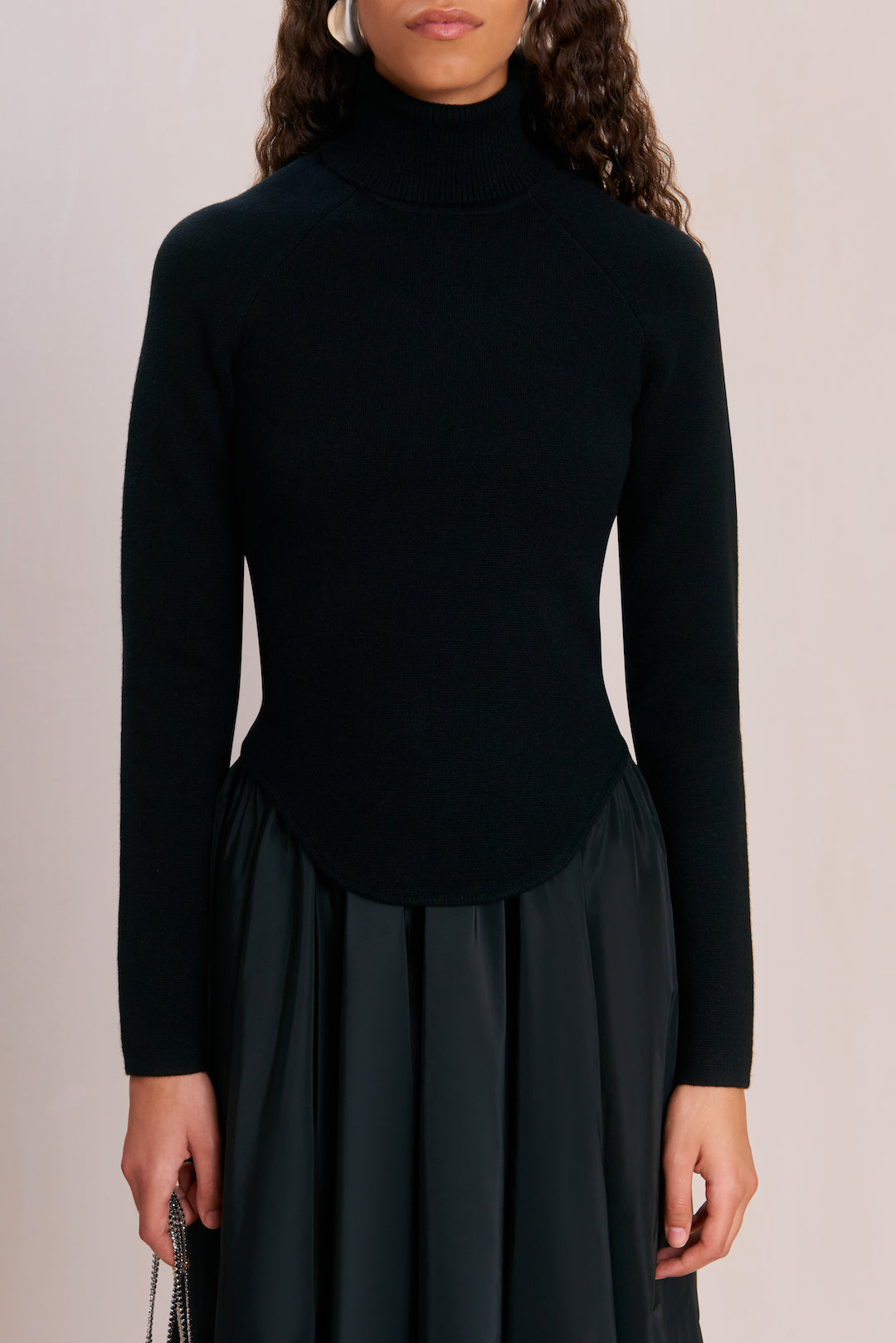 BELLE KNIT TURTLENECK - BLACK