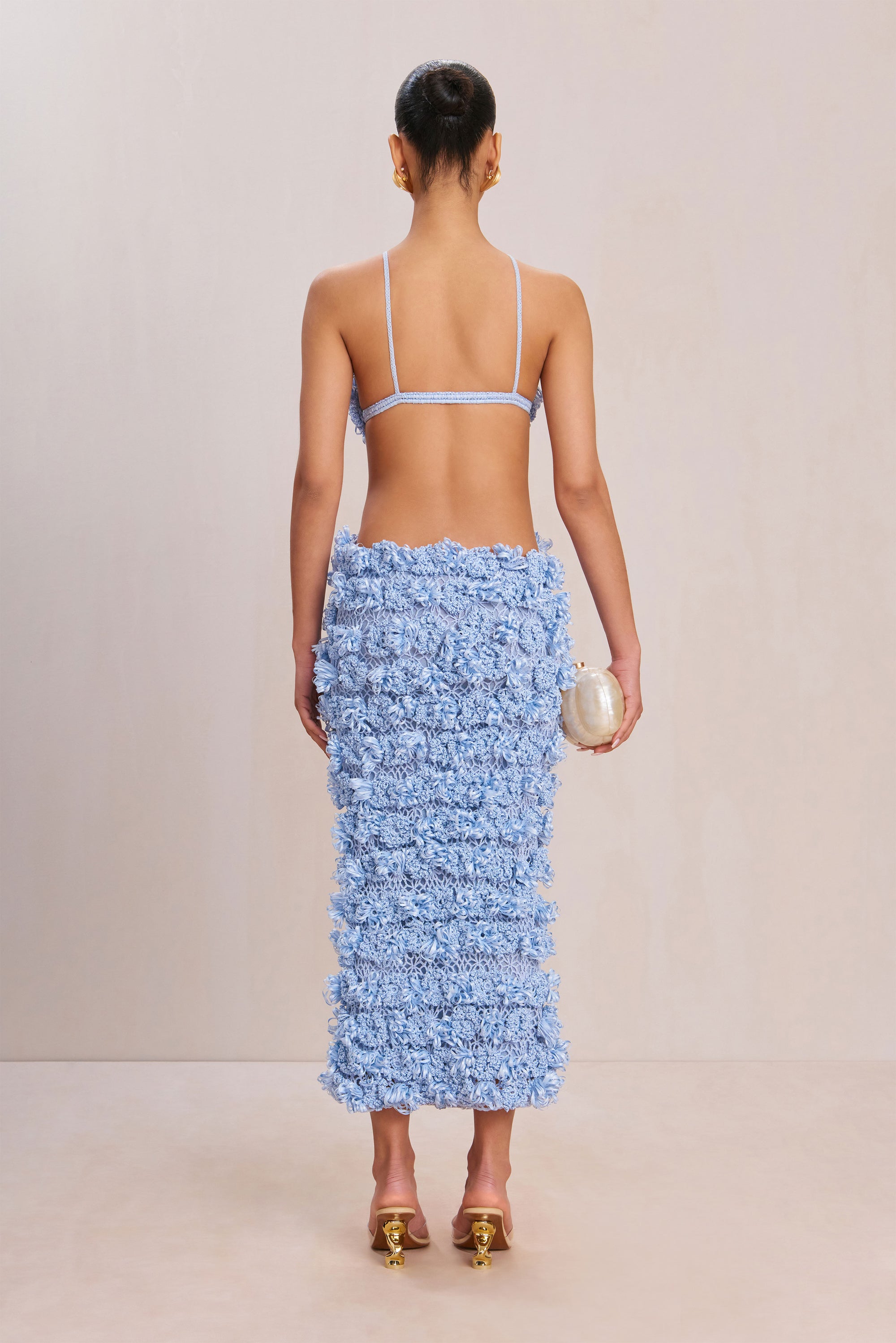 ROMANA CROCHET DRESS - MARINE