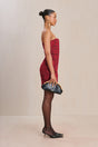 NURIT DRESS - MERLOT