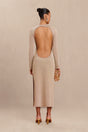 SHAYLA KNIT DRESS - FOG SHIMMER