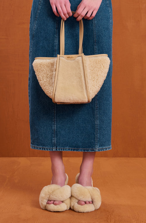 SMALL SADIE TOTE - NATURAL