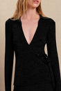 MARLEY KNIT CARDIGAN - BLACK