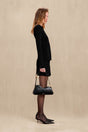 CLADY KNIT SKIRT - BLACK