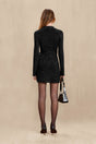 CLADY KNIT SKIRT - BLACK