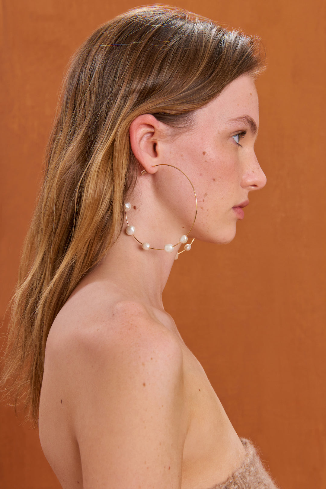 NUBIA XL EARRING - PEARL