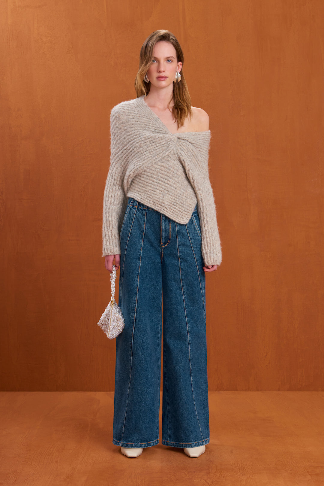 LEA KNIT TOP - FOG