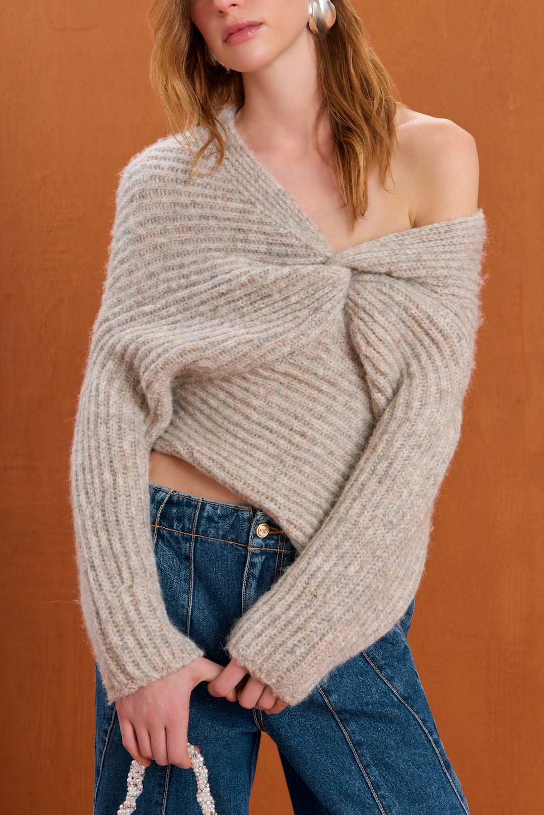 LEA KNIT TOP - FOG