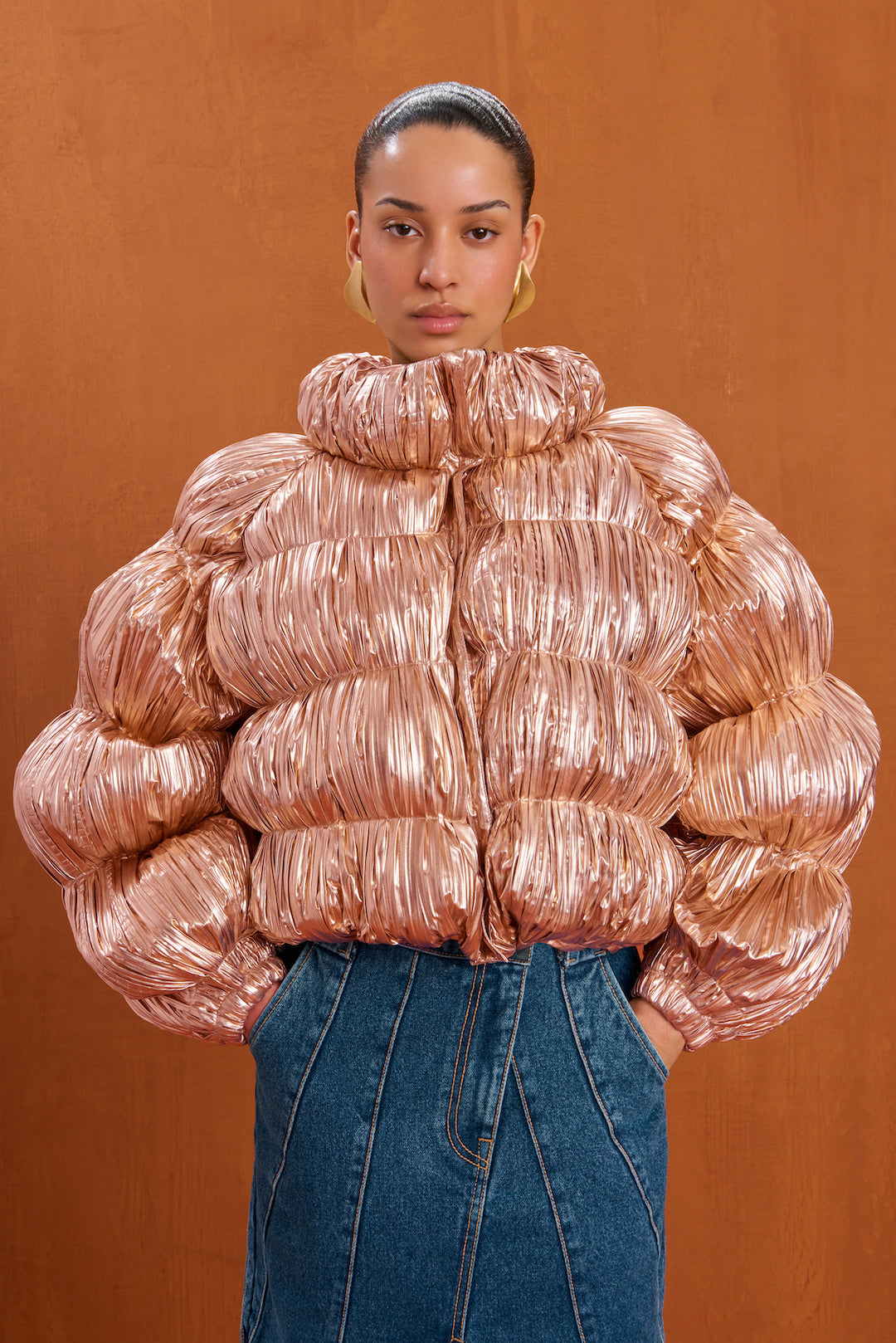 BOMBON PUFFER - ROSE GOLD