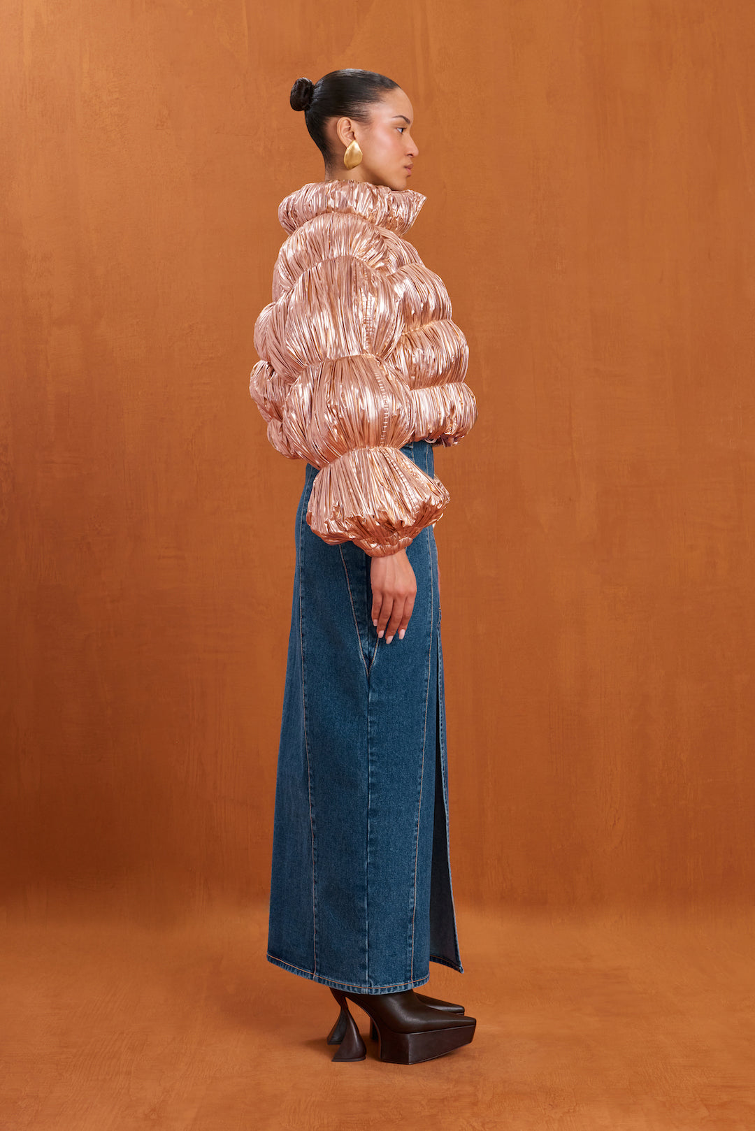 BOMBON PUFFER - ROSE GOLD