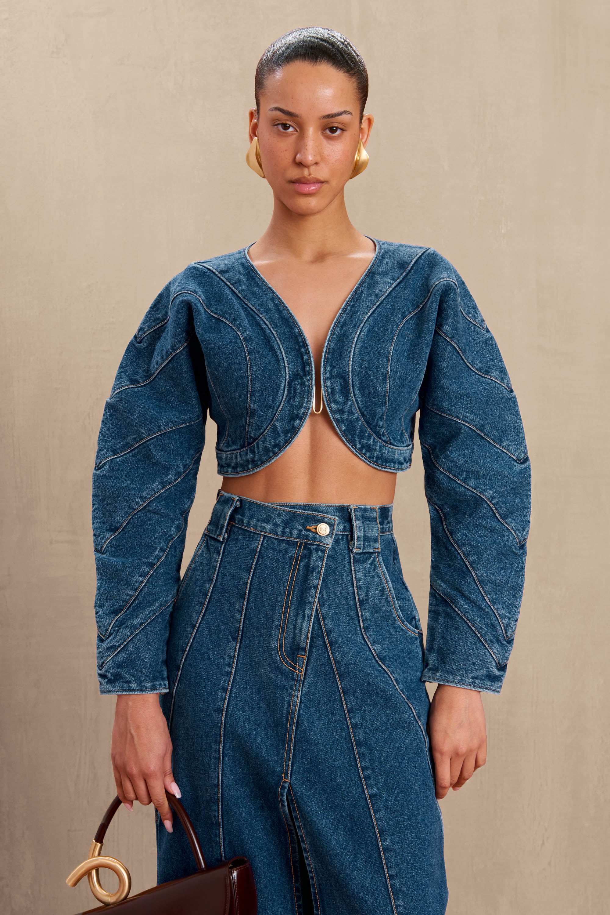 ALESSANDRA JEAN TOP - INDIGO