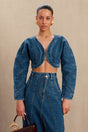 ALESSANDRA JEAN TOP - INDIGO