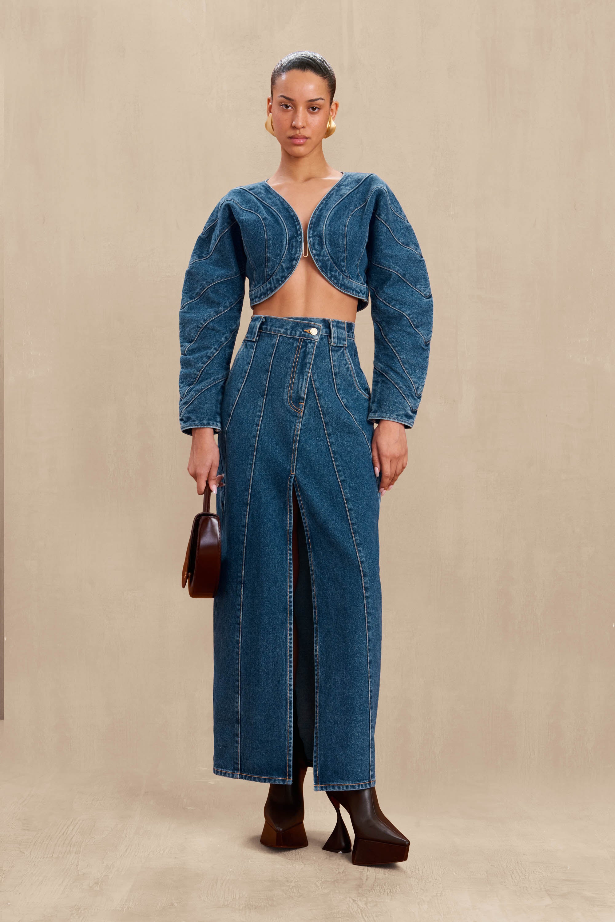 ALESSANDRA JEAN TOP - INDIGO