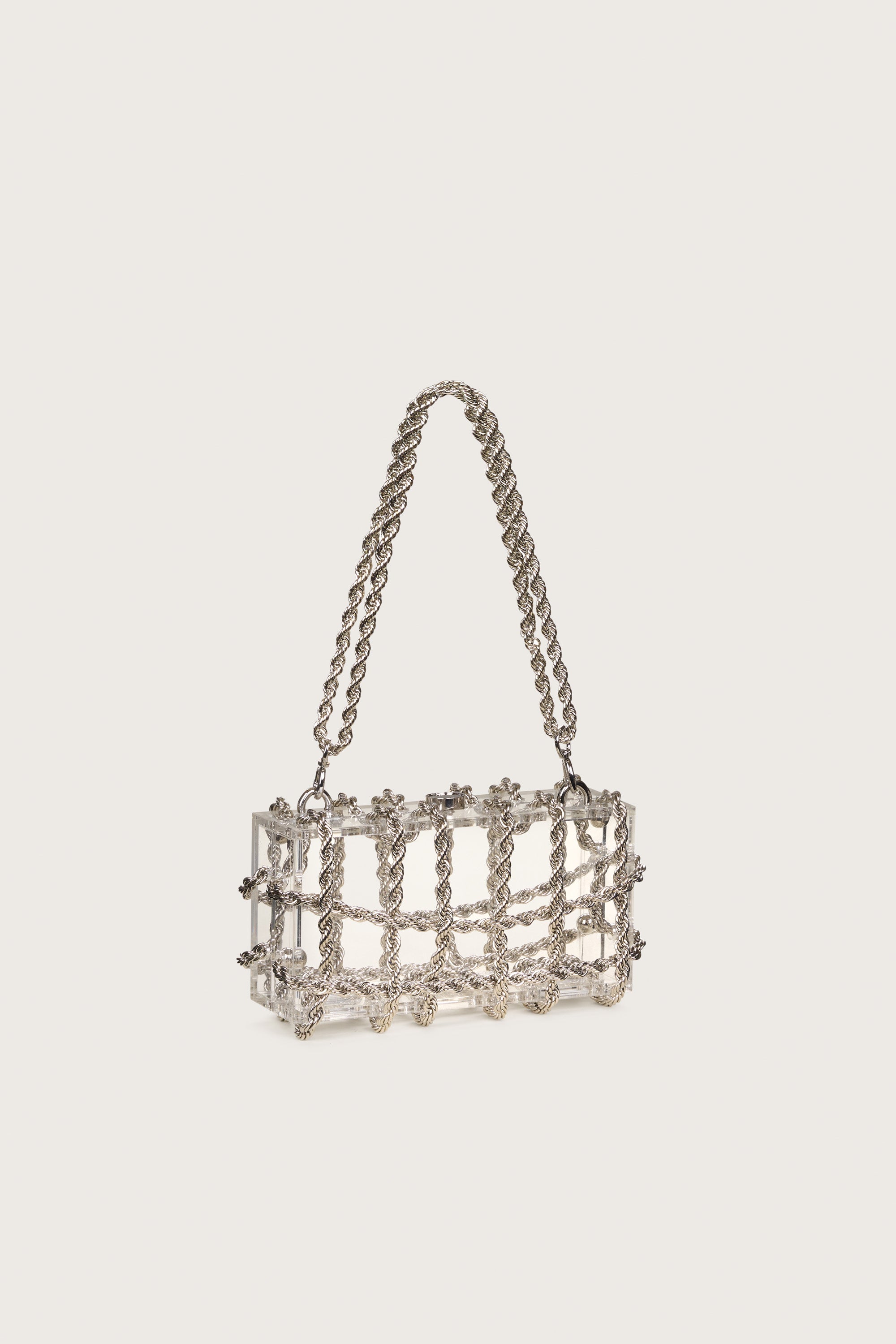 BESS SHOULDER BAG - SHINY SILVER