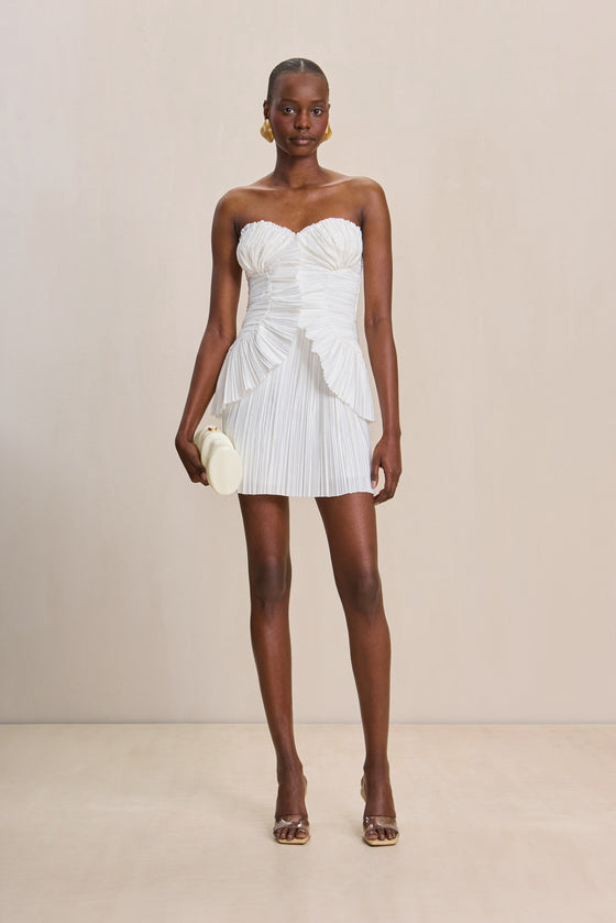 CULT GAIA CHARLIQUE DRESS IN OFF WHITE