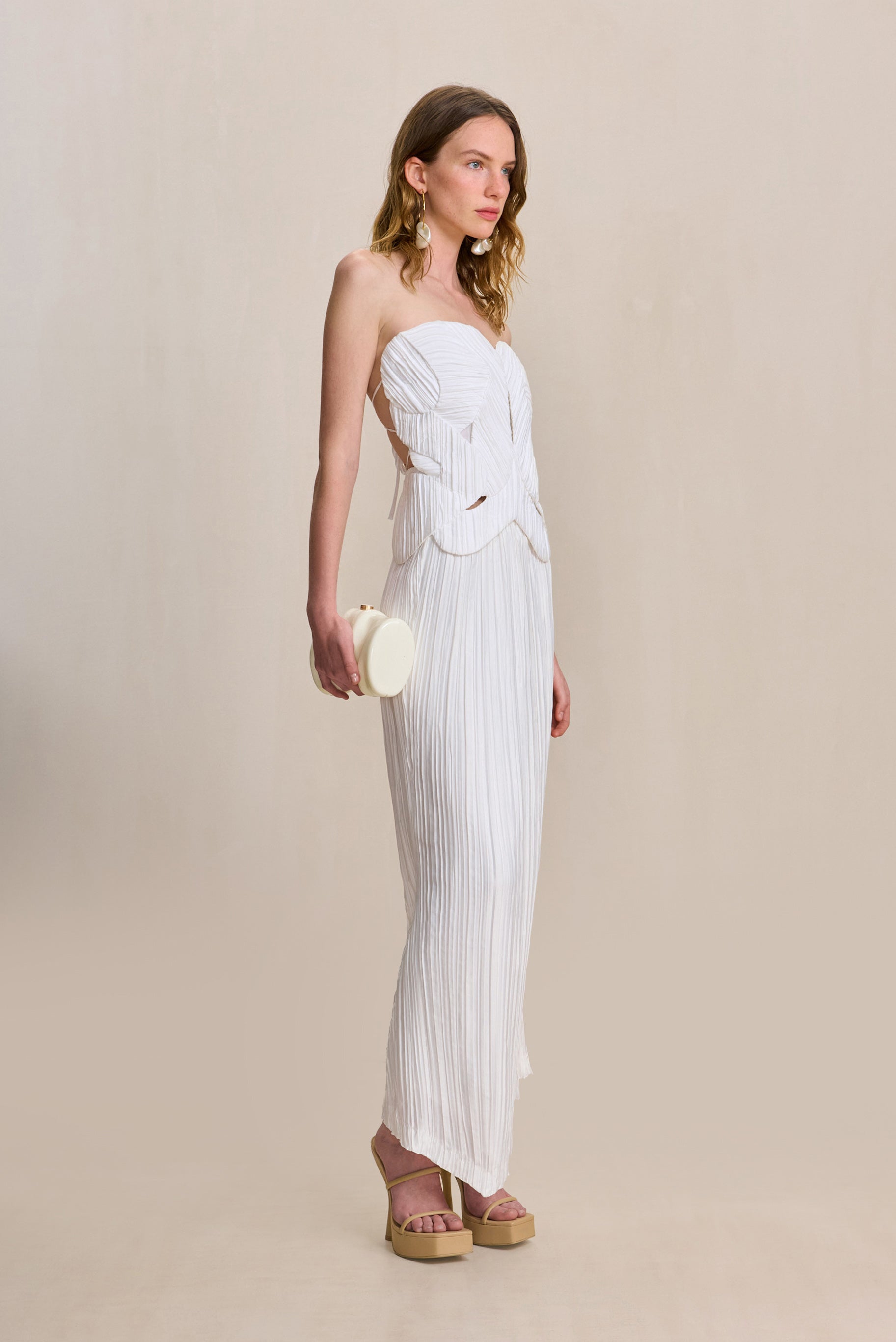 OMID SKIRT - OFF WHITE