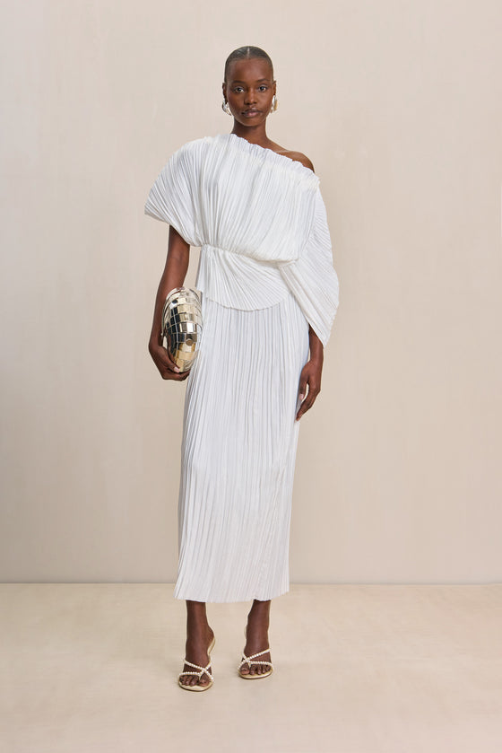 CULT GAIA ISA DRESS IN OFF WHITE