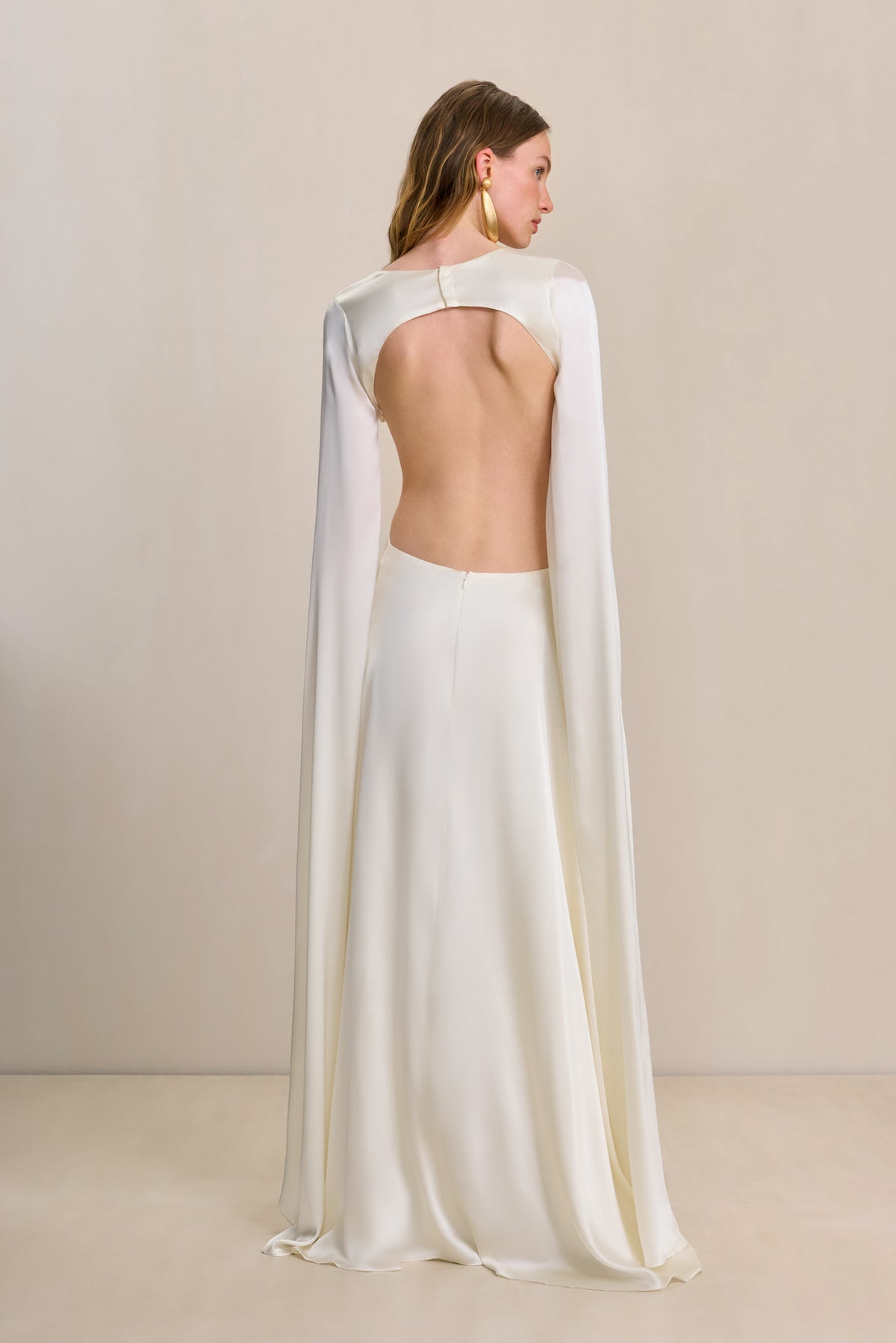 CULT GAIA JASMIN GOWN IN OFF WHITE