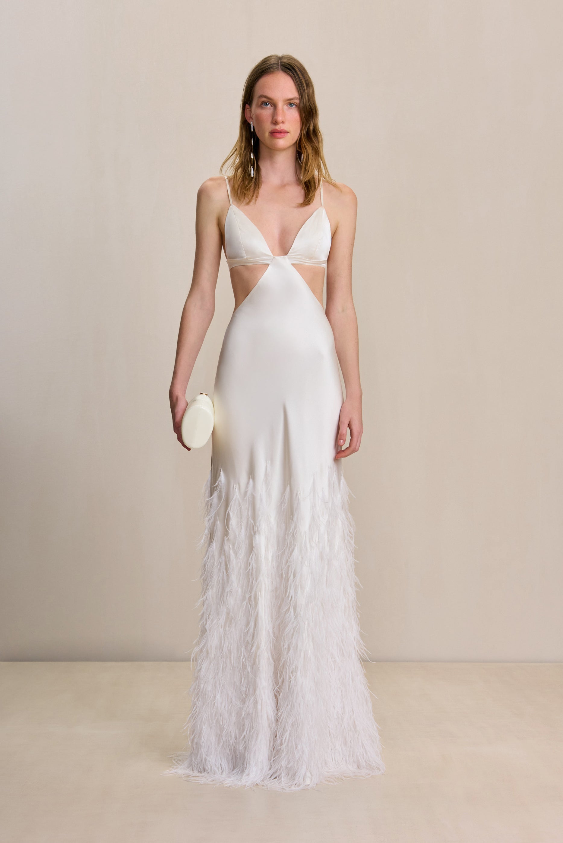 RAISA GOWN IN OFF WHITE
