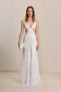 RAISA GOWN IN OFF WHITE