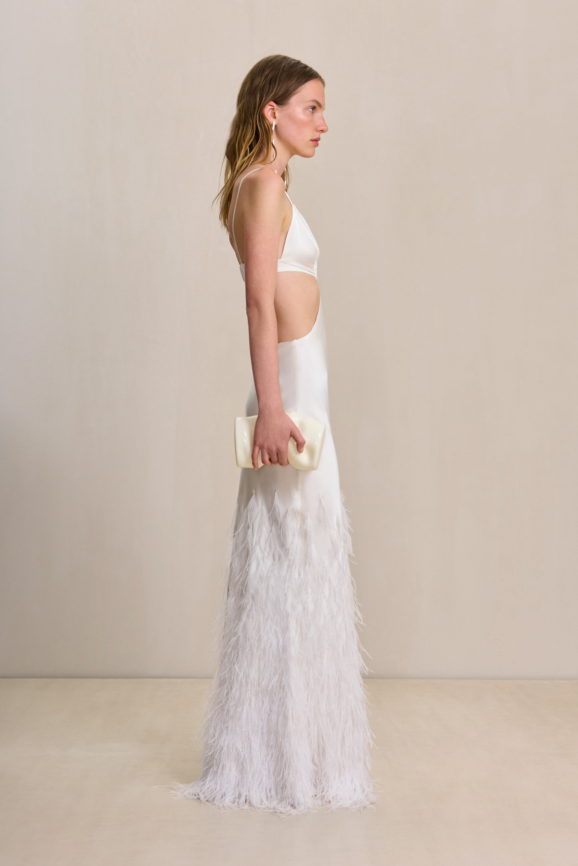 RAISA GOWN IN OFF WHITE