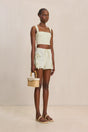 CAMILLA TOP IN LIGHT HONEYDEW