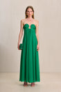 CULT GAIA MISA GOWN IN MALACHITE