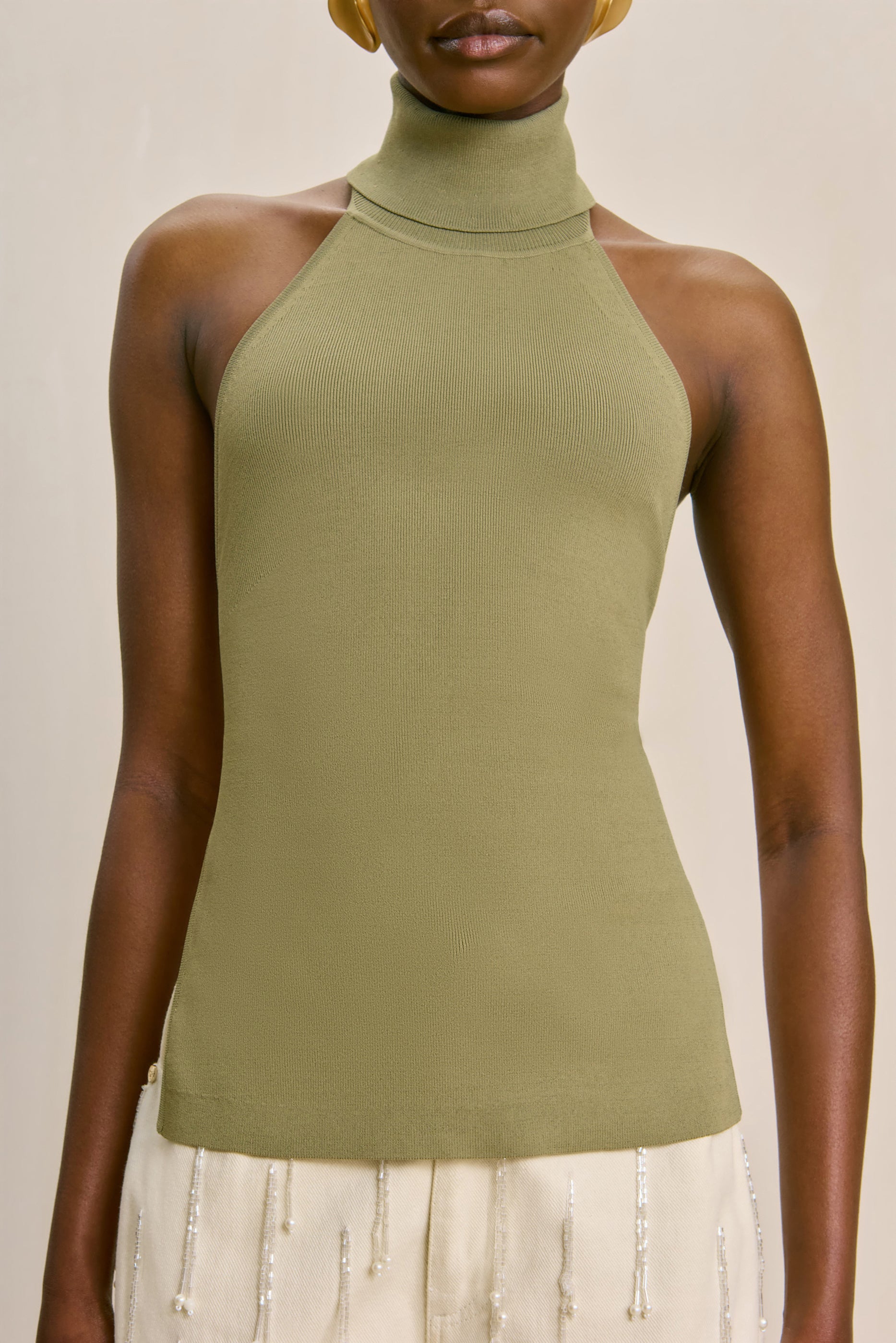 CULT GAIA WAKE KNIT TOP IN TEA