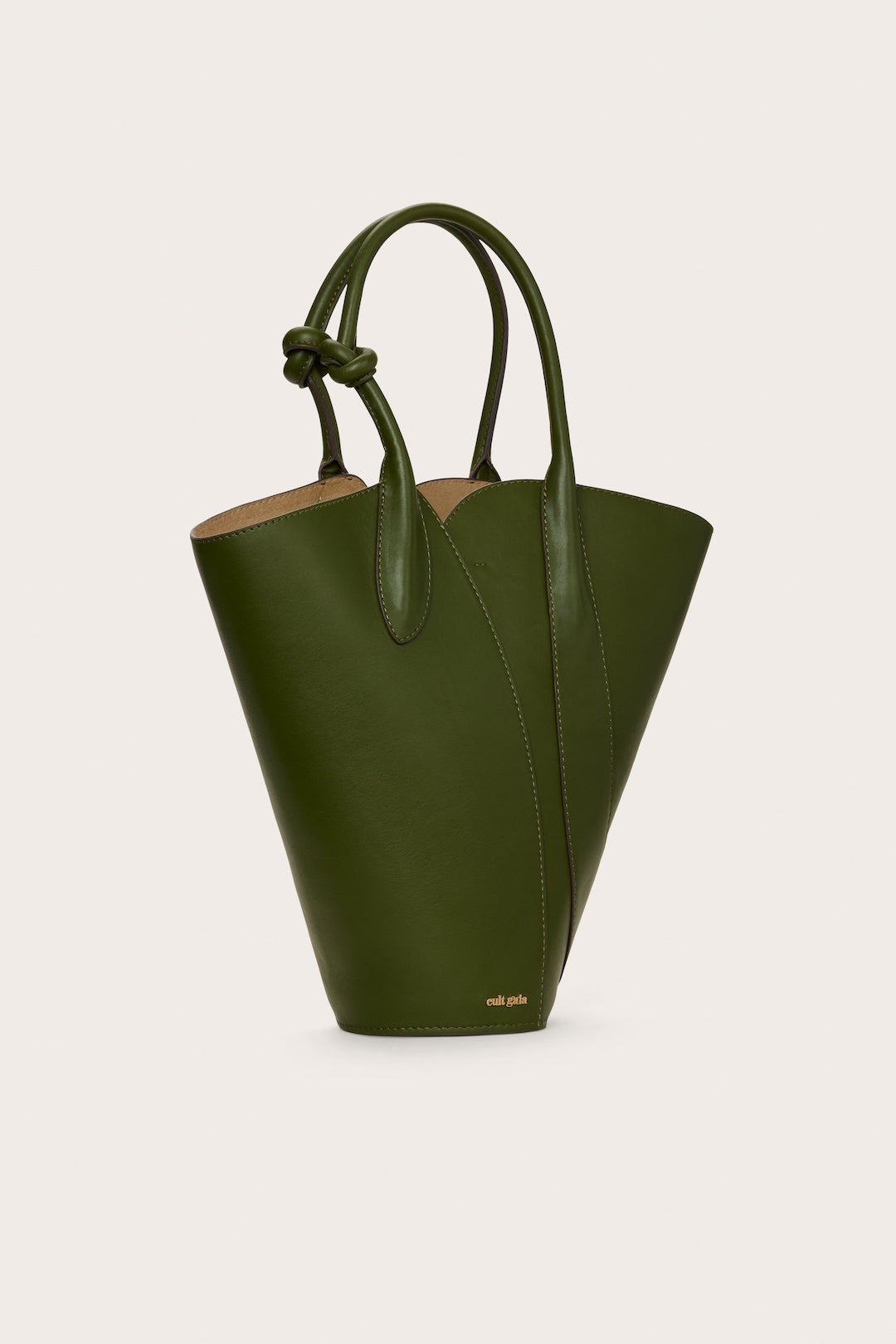 CULT GAIA THE VINE TOTE BAG IN OLIVA