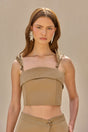 CULT GAIA ASPEN TOP IN DEEP TRUFFLE