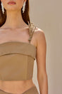 CULT GAIA ASPEN TOP IN DEEP TRUFFLE