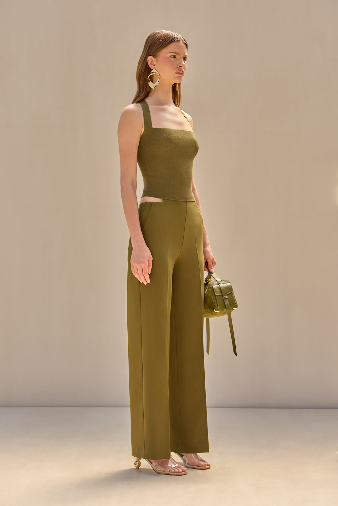 CULT GAIA CRAWFORD KNIT TOP IN SERPENT
