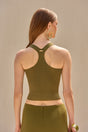 CULT GAIA CRAWFORD KNIT TOP IN SERPENT
