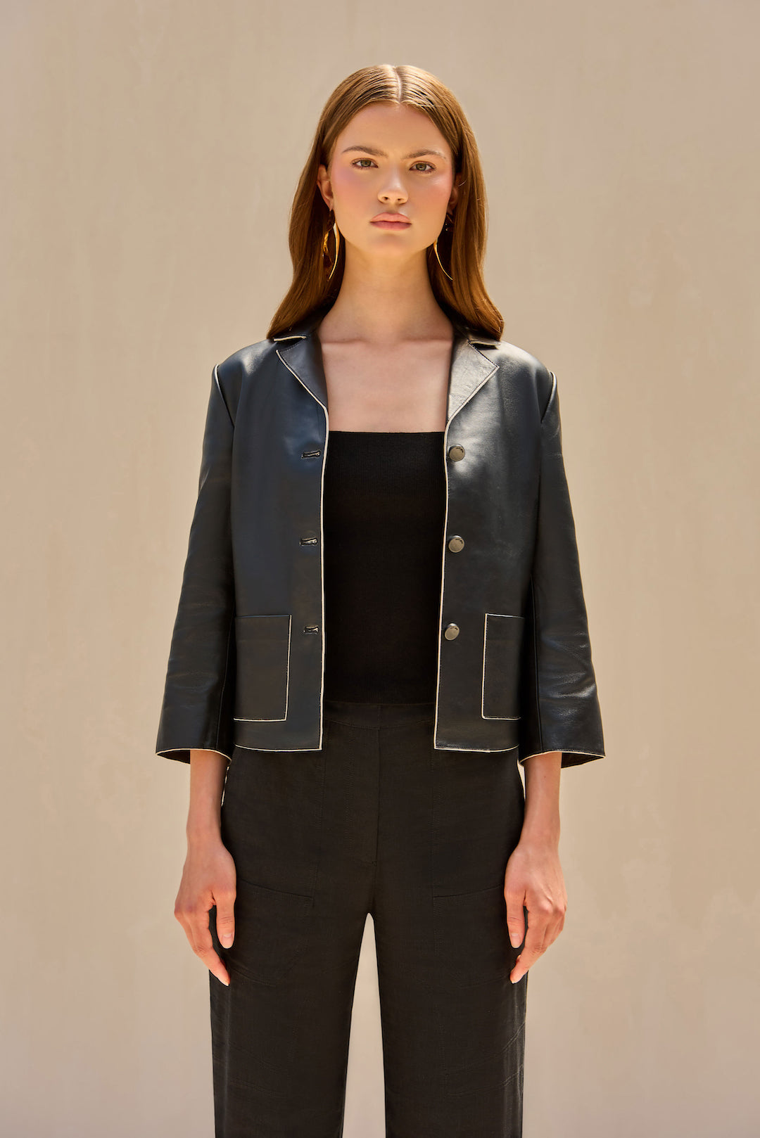 CULT GAIA LAYTON BLAZER IN BLACK