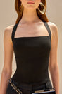 CULT GAIA CRAWFORD KNIT TOP IN BLACK